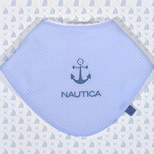 Nautica Бандана от 100% Памук със закопчалка за обръч и примка Светлосиня