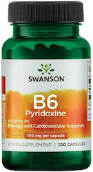 Swanson B6 Pyridoxine Vitamin 100mg 100 Mützen