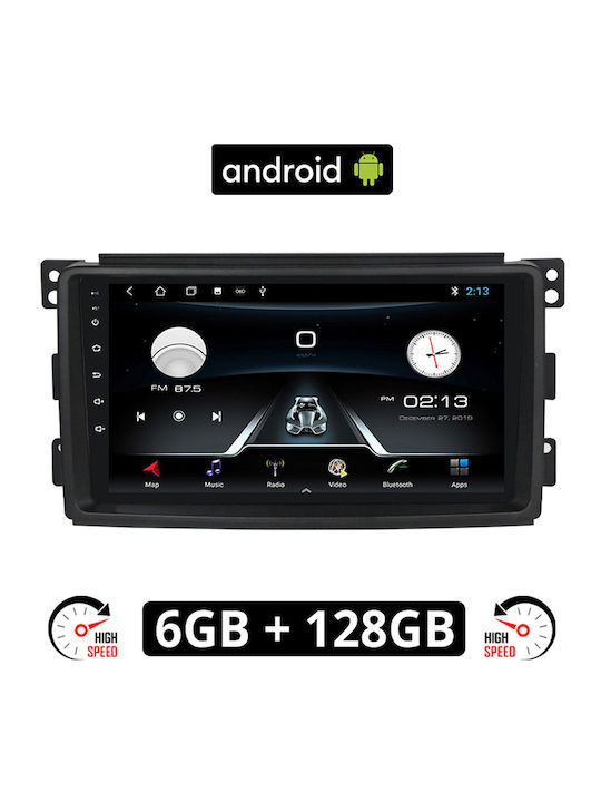 Car Audio System for Smart ForFour / ForTwo 2004-2007 (Bluetooth/USB/AUX/WiFi/GPS/Apple-Carplay/Android-Auto) with Touch Screen 9"