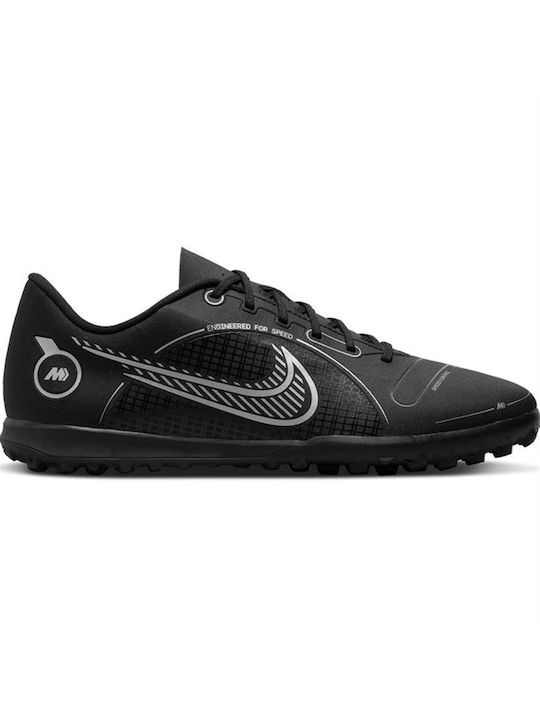 Nike Mercurial Vapor 14 Club TF Χαμηλά Ποδοσφαιρικά Παπούτσια με Σχάρα Μαύρα