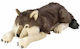 Wild Republic Plush Wolf for 3+ Years 76 cm