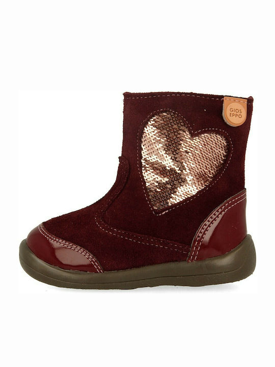 Ghete Copii cu Fermuar Burgundy