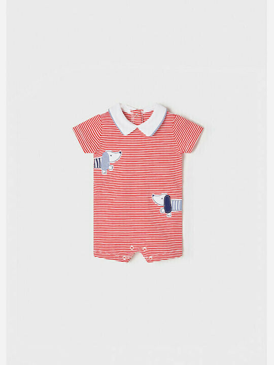 Mayoral Ecofriends Baby Bodysuit Short-Sleeved Red