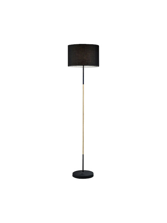 Iliadis Floor Lamp H147xW33cm. with Socket for Bulb E27 Black