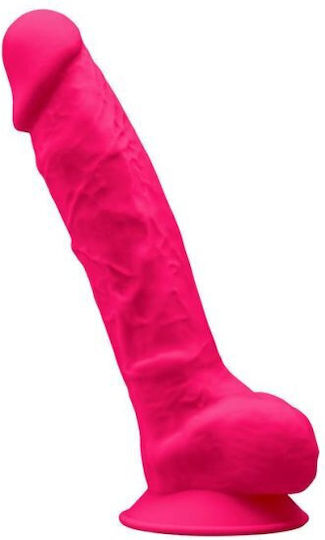 SilexD Dual Density Silicone Model 1 Realistisches Dildo mit Hoden Pink 23cm