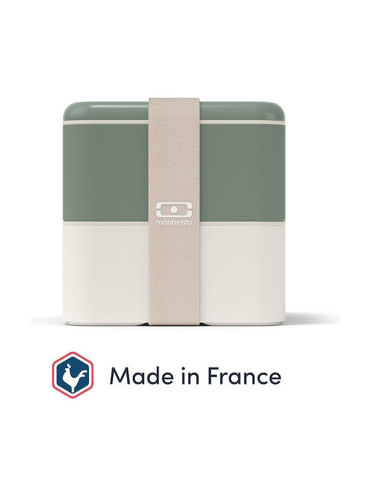 Monbento Lunchbox Kunststoff Grün Geeignet für die Mikrowelle 1700ml 1Stück