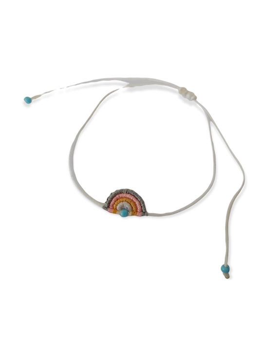 Rainbow macrame bracelet (κορδόνια)