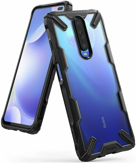 Ringke Fusion X Back Cover Σιλικόνης 2mm Μαύρο (Redmi K30)