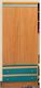 Faltso Zwei Türen Kinderkleiderschrank mit 2 Schubladen Braune 80x52x190cm