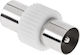 Βύσμα Coaxial male Λευκό DM-0862