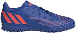 Adidas Παιδικά Ποδοσφαιρικά Παπούτσια Predator Edge.4 με Σχάρα Μπλε