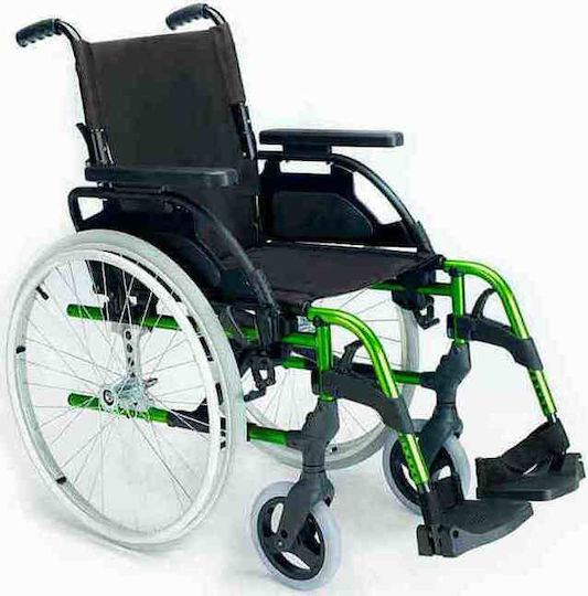 Sunrise Medical Breezy Style P Αναπηρικό Αμαξίδιο 24" Πτυσσόμενο Ελαφρού Τύπου με Συμπαγείς Τροχούς 45.5cm Πράσινο