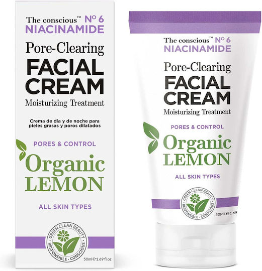 Biovene The Conscious Pore Clearing Κρέμα Προσώπου Ημέρας για Ατέλειες & Ρύθμιση Λιπαρότητας με Βιταμίνη C 50ml