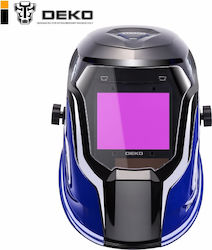 Deko DNS-980E Welding Helmet with 99x81mm Visual Field Blue