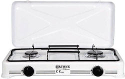 Neta Ertone ERT-MN-207AB Liquid Gas Countertop Double Burner White