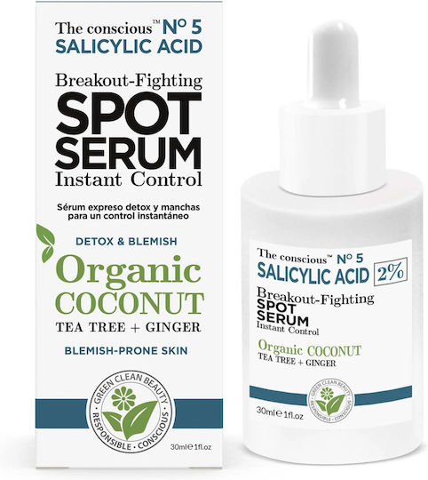 Biovene The Conscious Breakout Fighting Spot Ενυδατικό Serum Προσώπου με Νιασιναμίδη για Πανάδες & Ατέλειες 30ml