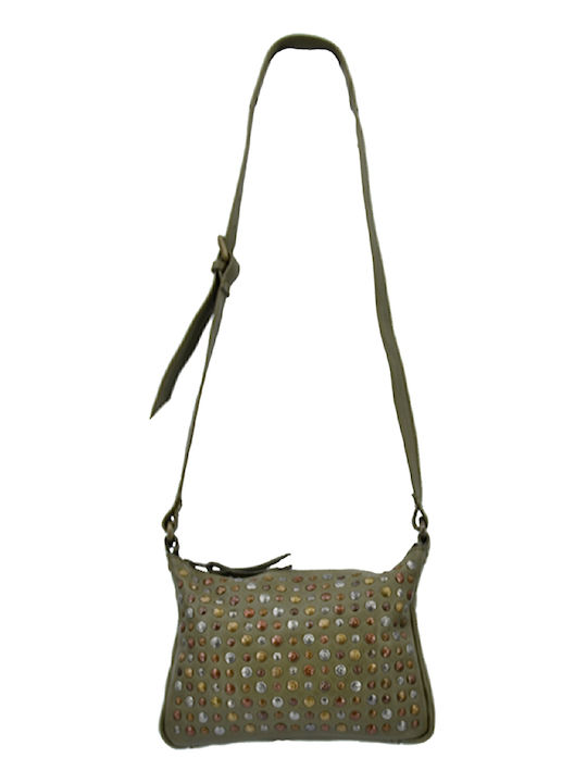 Leather 100 WOMEN'S LEATHER BAG-WOMEN'S CHADAKI-HIASATI CODE: 04-BAG-ILBS-5764 (GREEN)