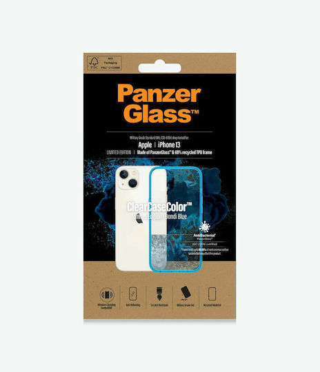 PanzerGlass Bondi Back Cover Silicone Blue Transparent (iPhone 13) 0331