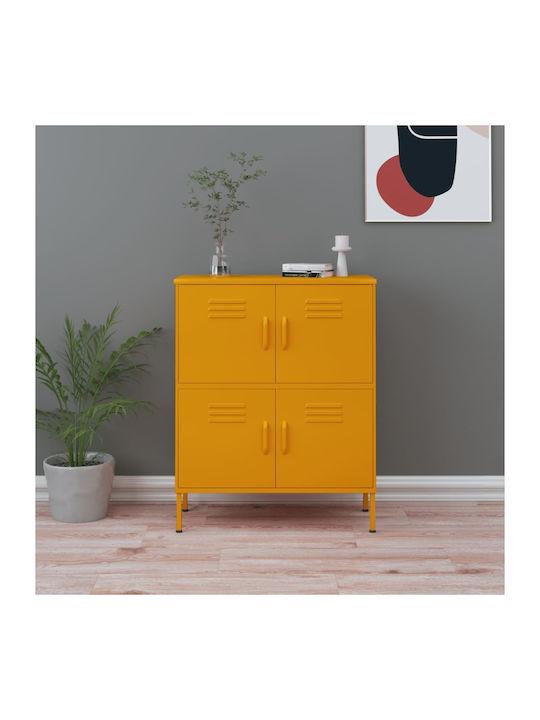 Kabinett Büro Κίτρινο 80x35x101.5cm