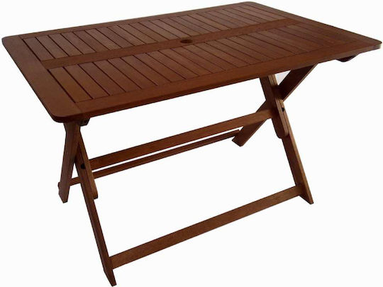Table 5289G Foldable 135x80x74cm Walnut