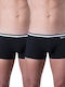 Herren Boxershorts Schwarz 2Packung