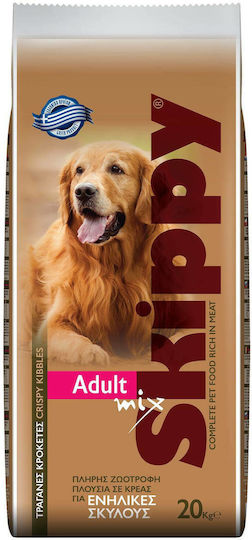 Skippy Adult Mix 20kg Ξηρά Τροφή για Ενήλικους Σκύλους με Κρέας