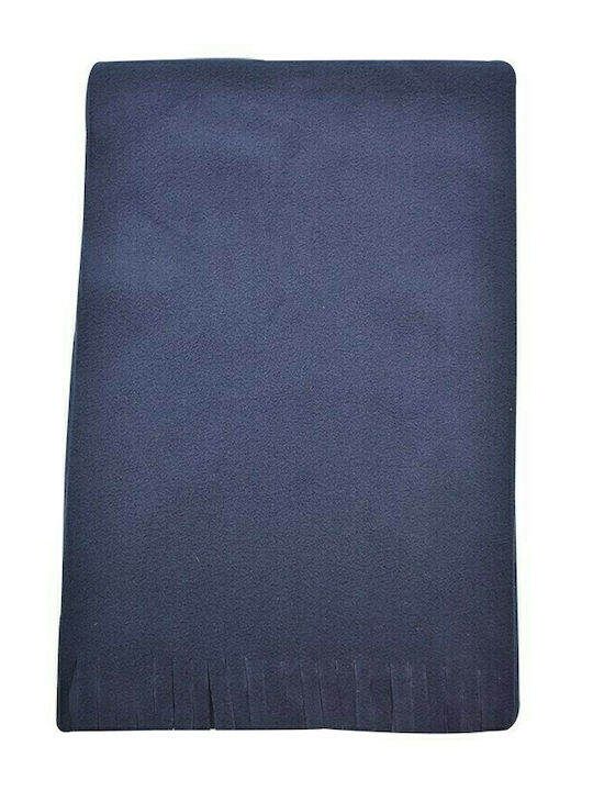 Stamion Ανδρικό Κασκόλ Fleece Navy Μπλε