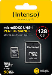 Intenso Class Performance microSDXC 128GB Class 10 U1 UHS-I με αντάπτορα