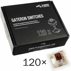 Glorious PC Gaming Race Gateron MX Brown Switches (120 Pieces)