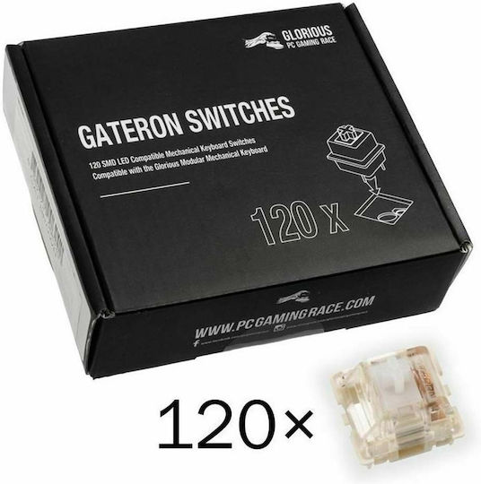 Glorious PC Gaming Race GAKC-051 Gateron MX Clear Keyboard Switches 120 Pieces GAKC-051