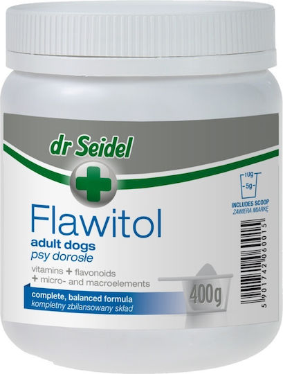 dr Seidel Flawitol Ασβέστιο Σκύλου σε Σκόνη 400gr για Ενίσχυση Οργανισμού