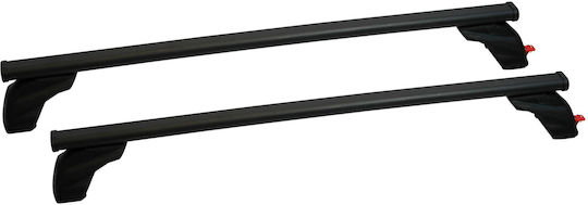 G3 Metallic Roof Bars Pacific 110cm for Opel Signum 5D Set with Roof Rack Legs Black