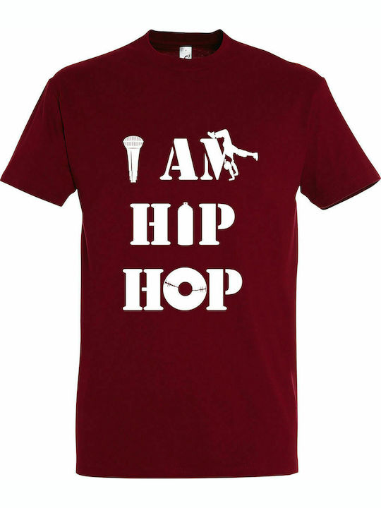 Tricou unisex " I AM HIP HOP, MUSIC ", Chili