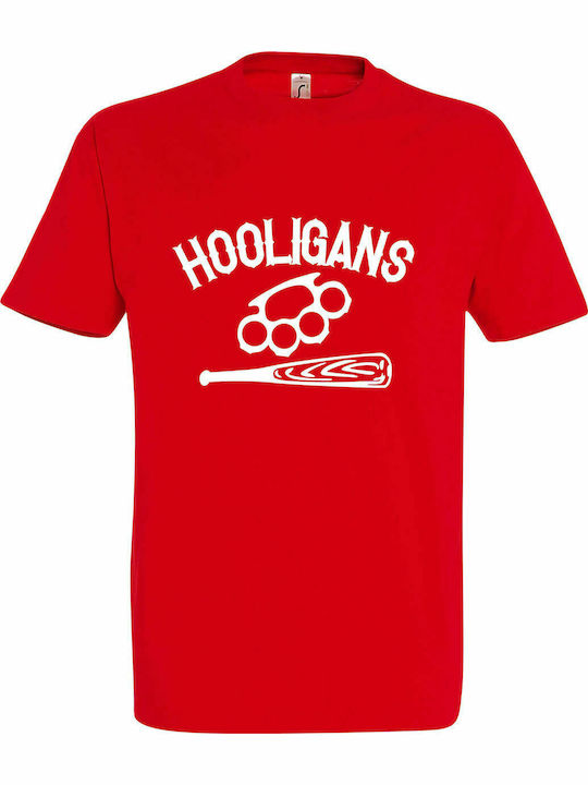 Unisex-T-Shirt " HOOLIGANS ",Rot