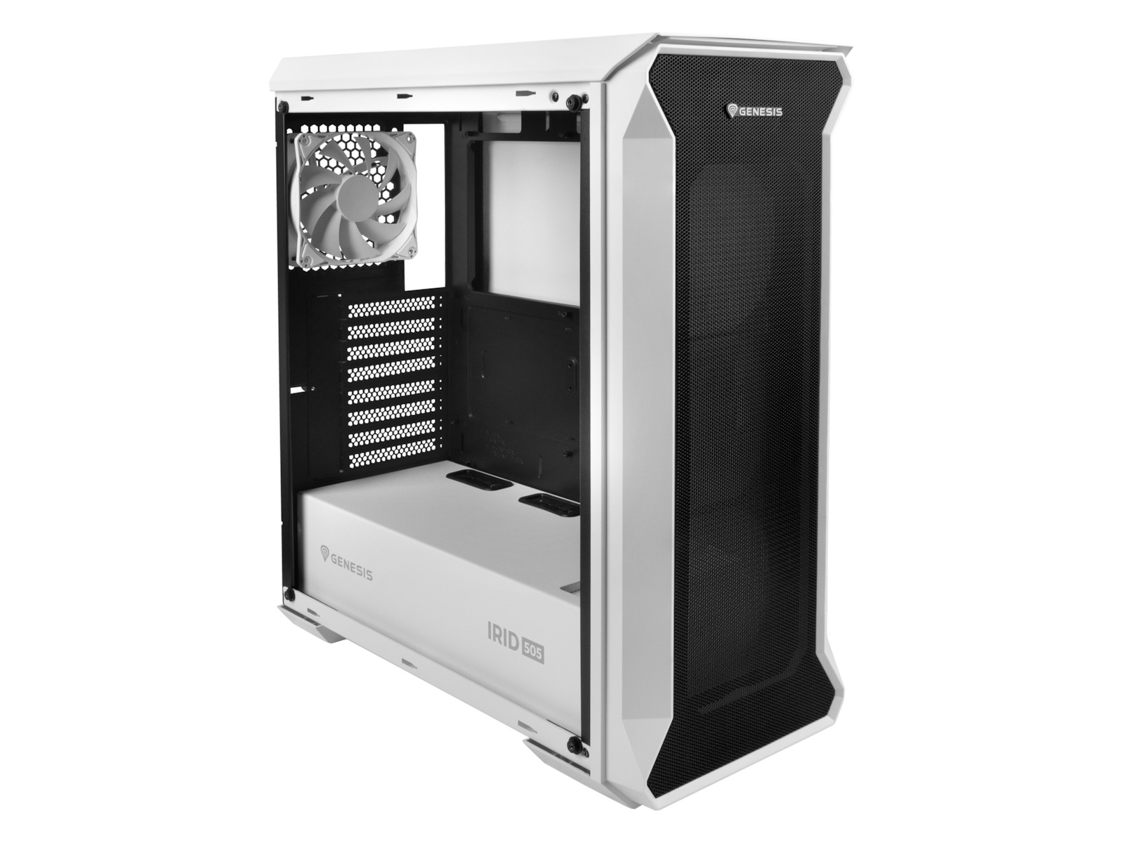 Genesis Irid 505 Gaming Midi Tower Κουτί Υπολογιστή με Πλαϊνό Παράθυρο