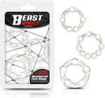 IntoYou Beast Rings Beaded Set Cockrings Clear