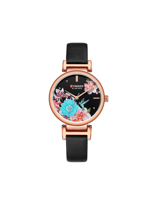 Curren Watch with Metal Bracelet Blue/Rose