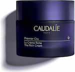 Caudalie Premier Cru Reich 24h Feuchtigkeitsspendend & Anti-Aging Creme Gesicht mit Hyaluronsäure 50ml