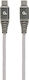 Cablexpert Braided USB 2.0 Cable USB-C Male - USB-C 100W PD Gray 1.5m