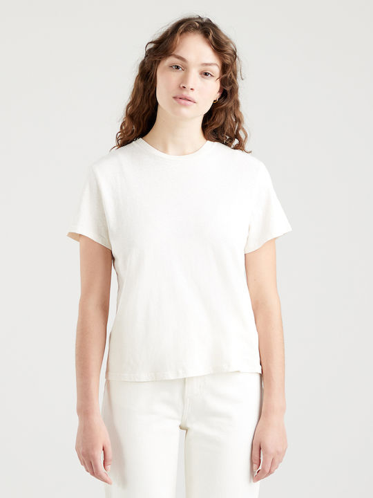 Levi's Women's Athletic T-shirt Cream