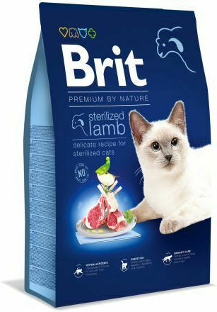 Brit Premium By Nature Sterilized Dry Food for Sterilized Cats with Lamb 0.3kg