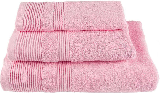 Astron Italy Πετσέτα Χεριών 30x50εκ. Pink Βάρους 600gr/m²