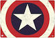 Logigraf Σουμέν Μονό Πλαστικό Marvel Captain America Erik Κόκκινο 49.5x34.5cm