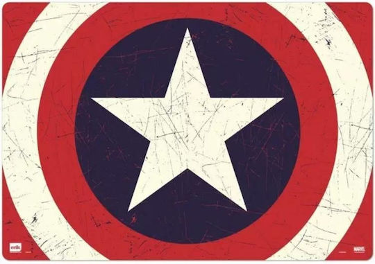 Logigraf Σουμέν Μονό Πλαστικό Marvel Captain America Erik Κόκκινο 49.5x34.5cm