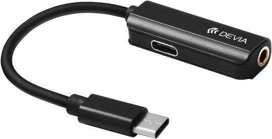 Devia Smart Μετατροπέας USB-C male σε 3.5mm female 1τμχ