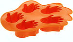 Silicone Ice Cube Tray 5 Slots Orange MM004128002