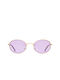 Pesaro Sunglasses with Pastel Purple Metal Frame and Purple Lens 01-3069-12