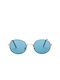 Trani Sunglasses with Jean Metal Frame and Light Blue Lens 01-9065-10