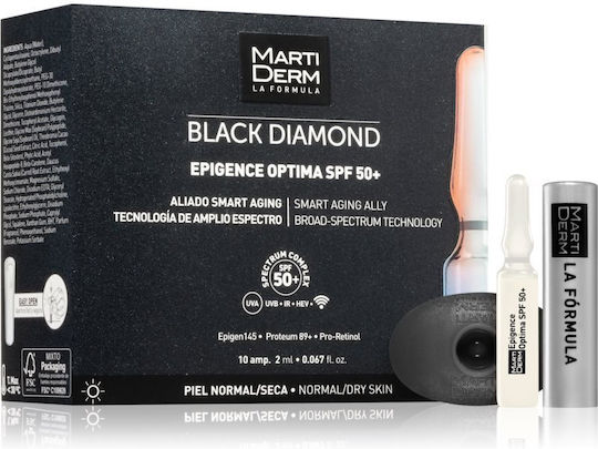 Martiderm Черен Диамант Epigence Optima SPF50 Против стареене Серум за лице 10Брой