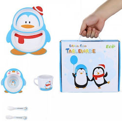 Fiko Baby- und Kinder-Essgeschirr aus Bamboo 5 Stück